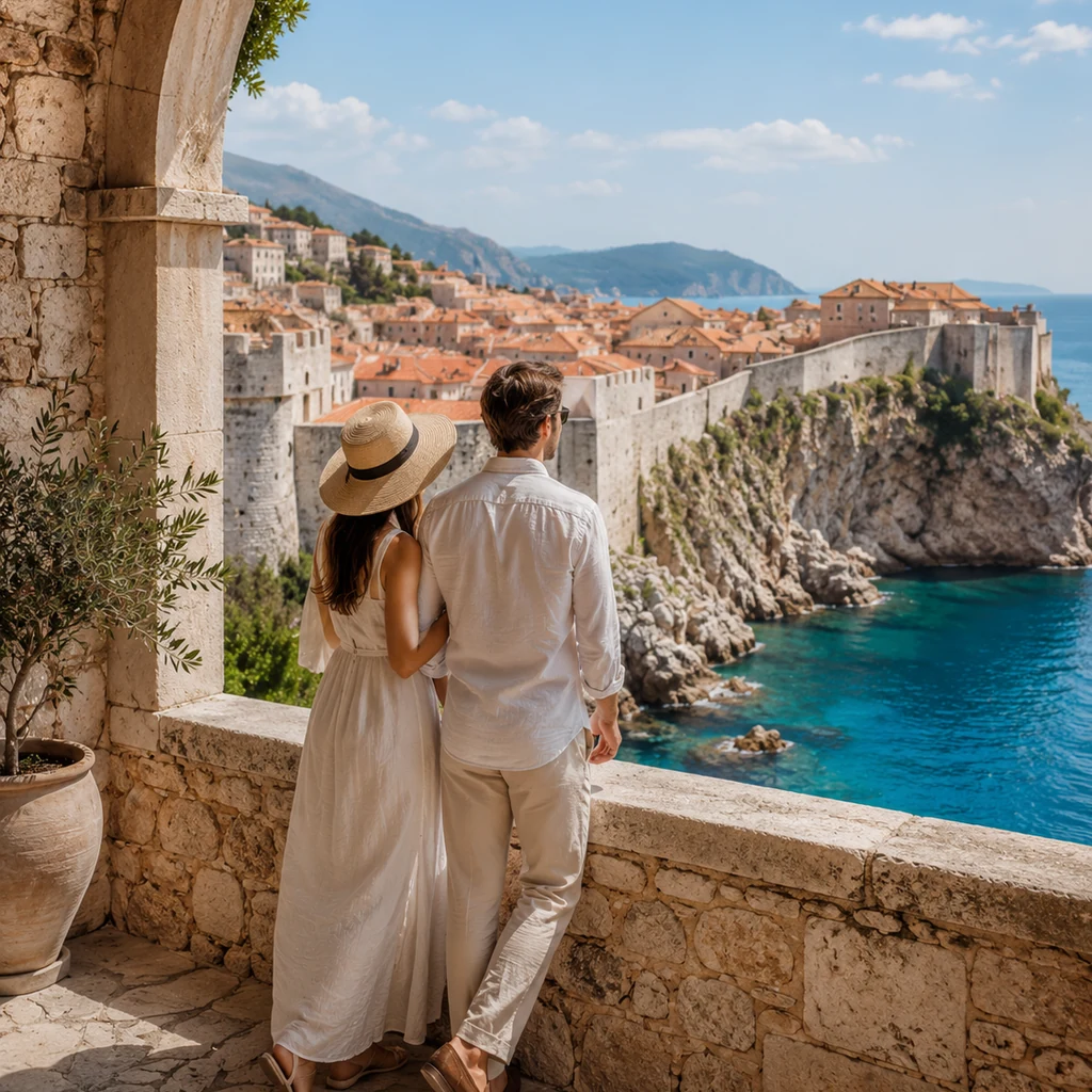Dubrovnik, kameni zidovi i pogled na Jadran